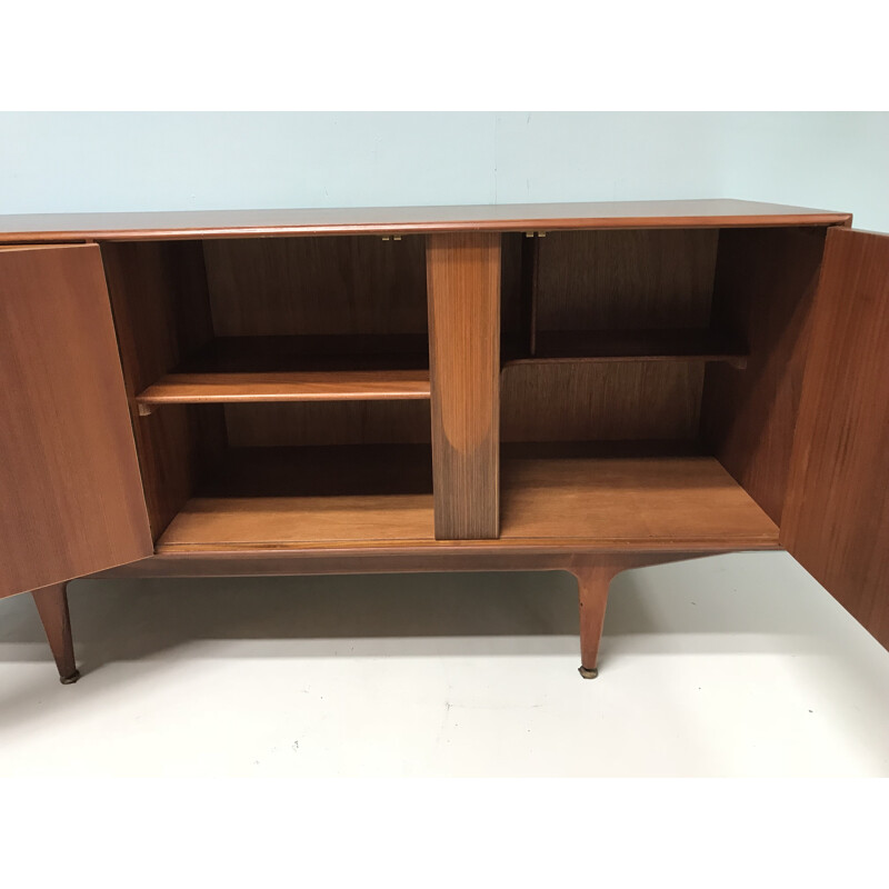 Vintage scottish brown teak Mcintosh sideboard - 1960s