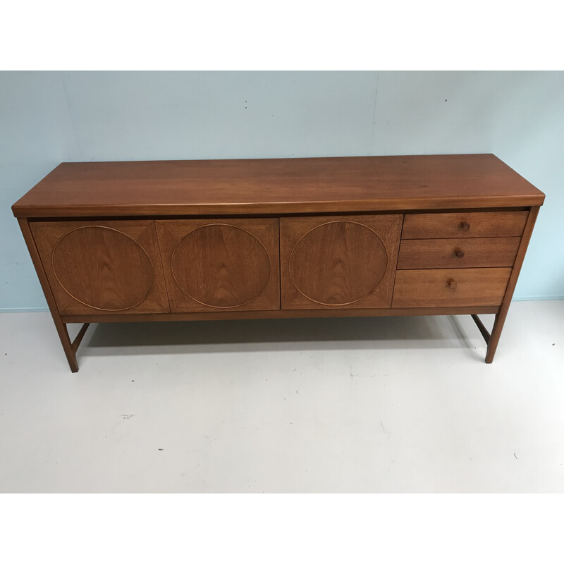 Vintage english "Circle" sideboard by Nathan - 1960s