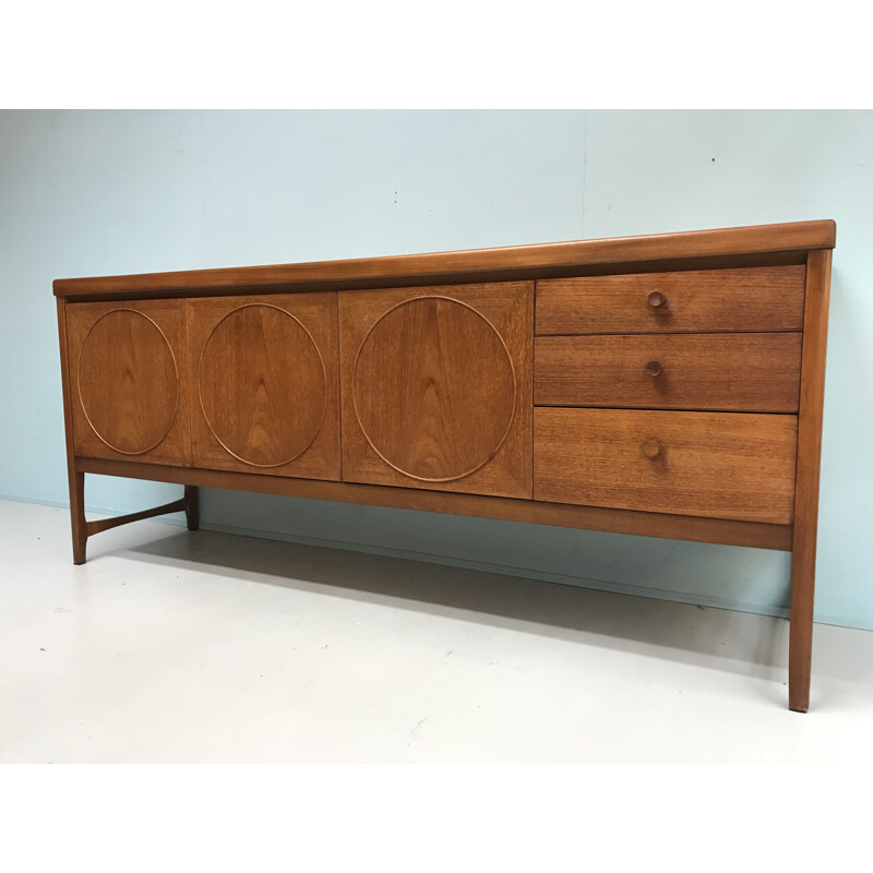 Vintage english "Circle" sideboard by Nathan - 1960s