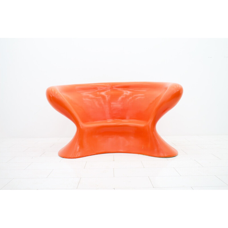 Vintage german orange object chair - 1970s 