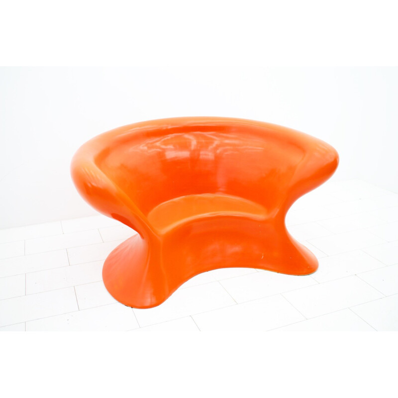 Vintage german orange object chair - 1970s 