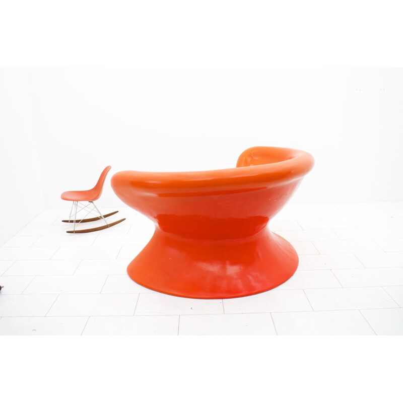 Vintage german orange object chair - 1970s 