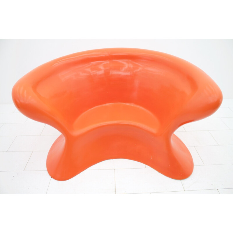 Vintage german orange object chair - 1970s 