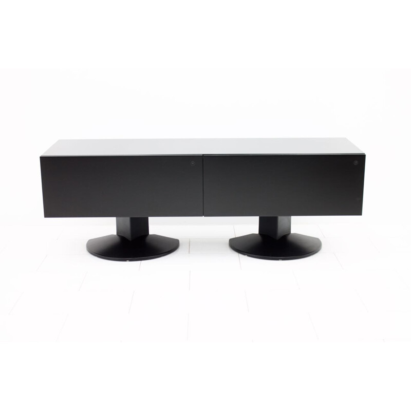 Black Sideboard by Cini Boeri from the PRISMA Series for Rosenthal - 1980s