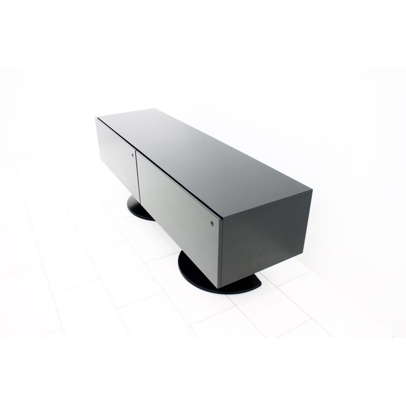 Black Sideboard by Cini Boeri from the PRISMA Series for Rosenthal - 1980s