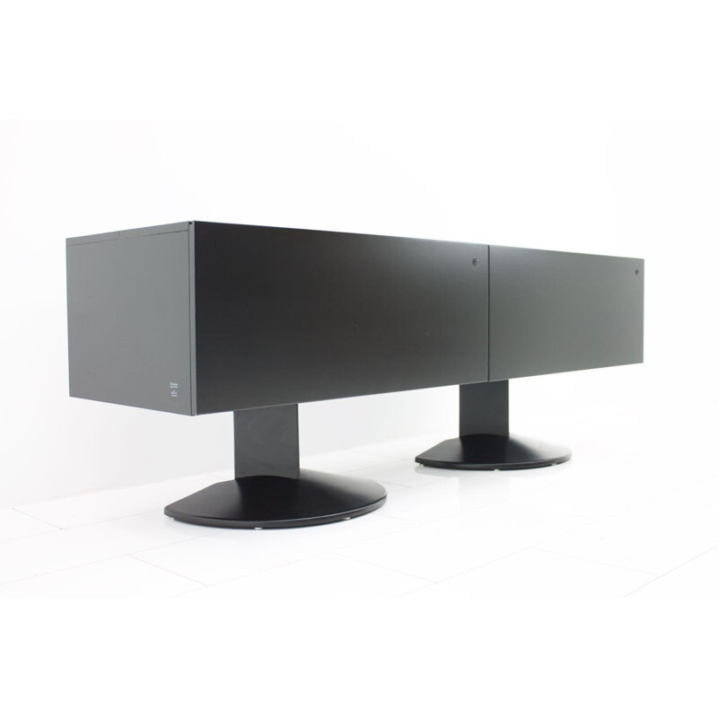 Black Sideboard by Cini Boeri from the PRISMA Series for Rosenthal - 1980s