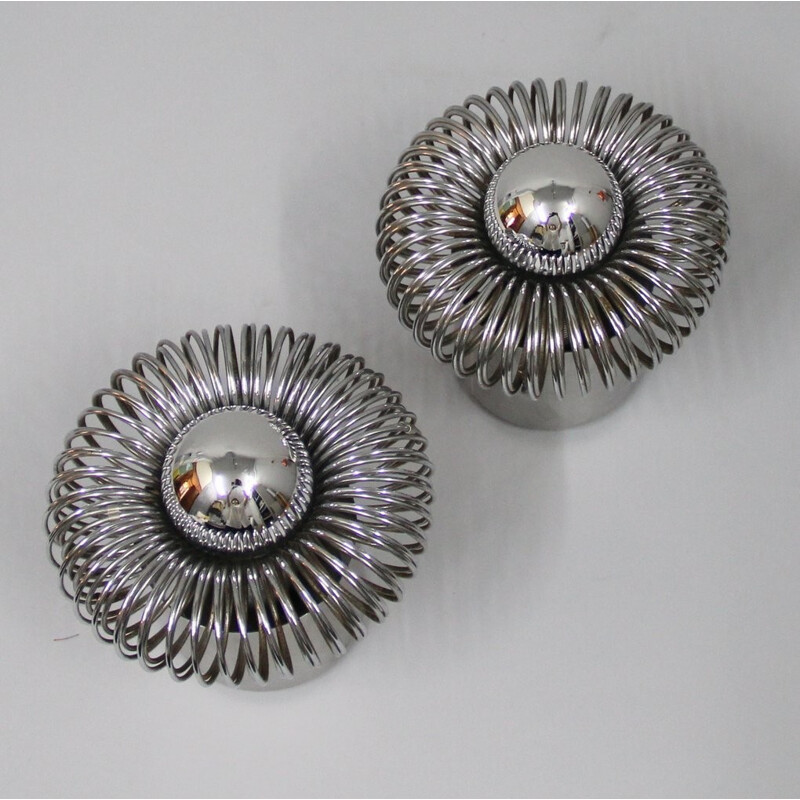 Set of 2 french vintage bracket lamp - 1960s