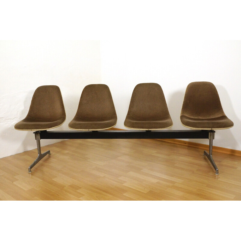 Tandem Bench 4 Seats by Charles & Ray Eames for H. Miller - 1960s
