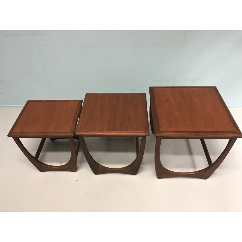 Set of 3 vintage nesting tables in teak by G-Plan - 1960s