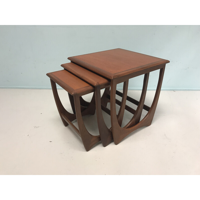 Set of 3 vintage nesting tables in teak by G-Plan - 1960s