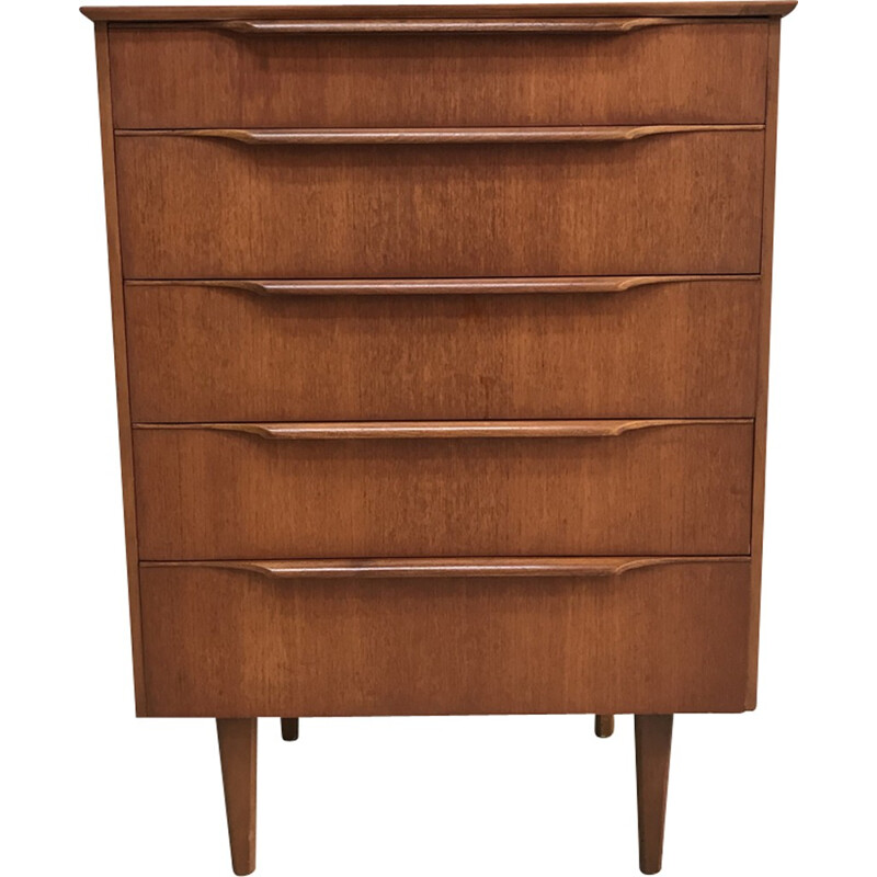 Mid-century teak chest of drawers - 1960s