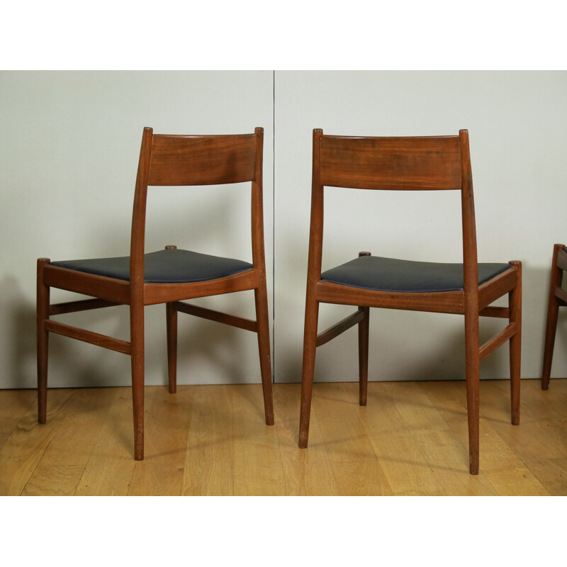 Set of 6 Scandinavian teak chairs by Mobler MS, Denmark - 1960s