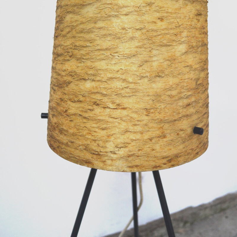 Vintage tripod metal floor lamp - 1960s