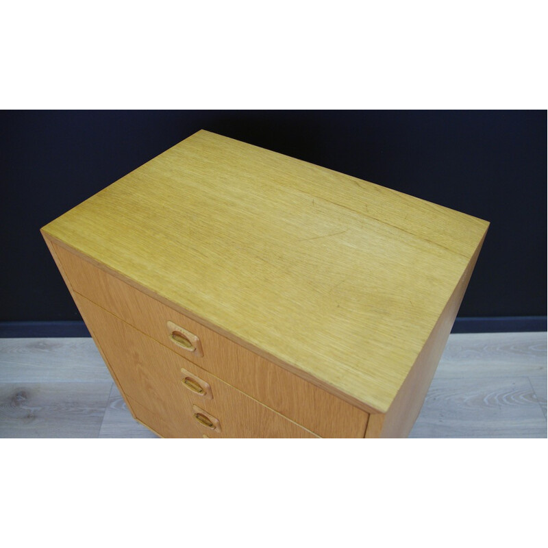 Vintage Scandinavian chest of drawers in ashwood - 1970s