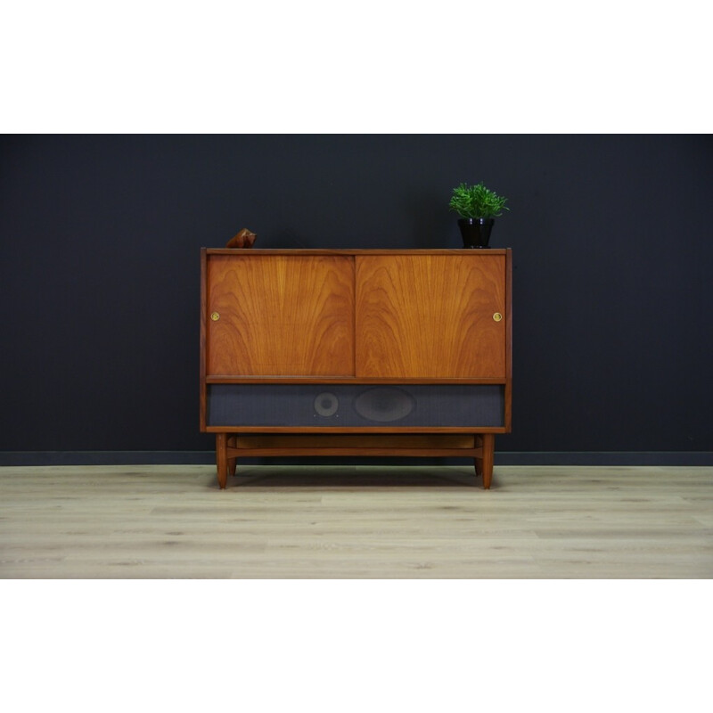 Vintage cabinet in teak with Gramophone, Tv, Radio by TO-R - 1970s