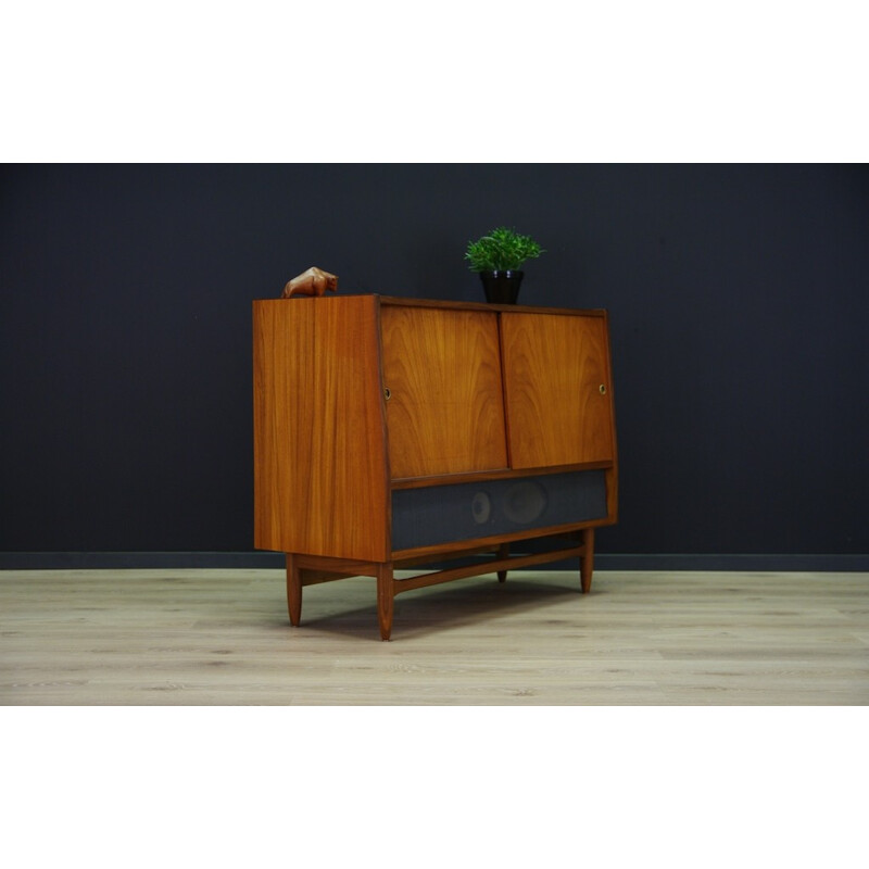 Vintage cabinet in teak with Gramophone, Tv, Radio by TO-R - 1970s