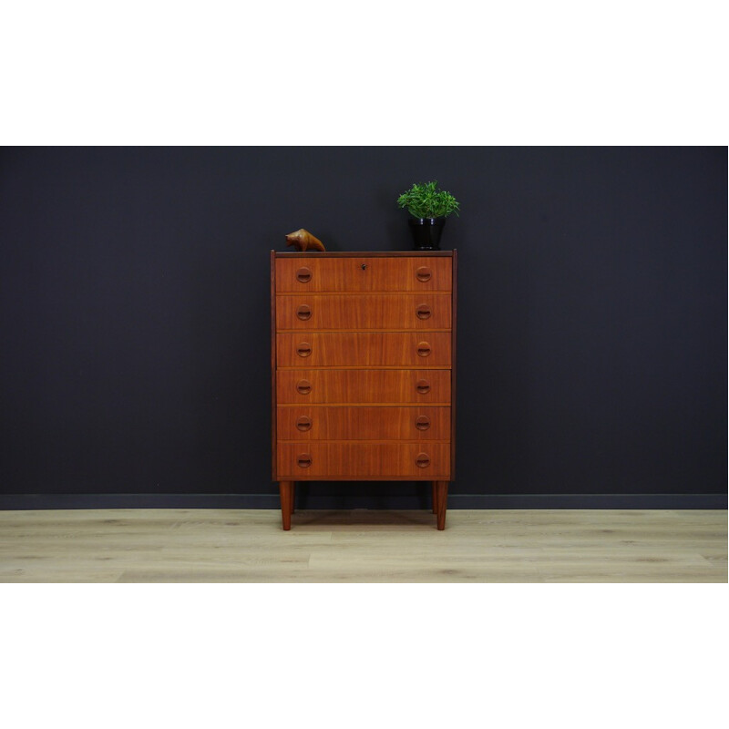 Vintage Scandinavian chest of drawers in teak - 1970s