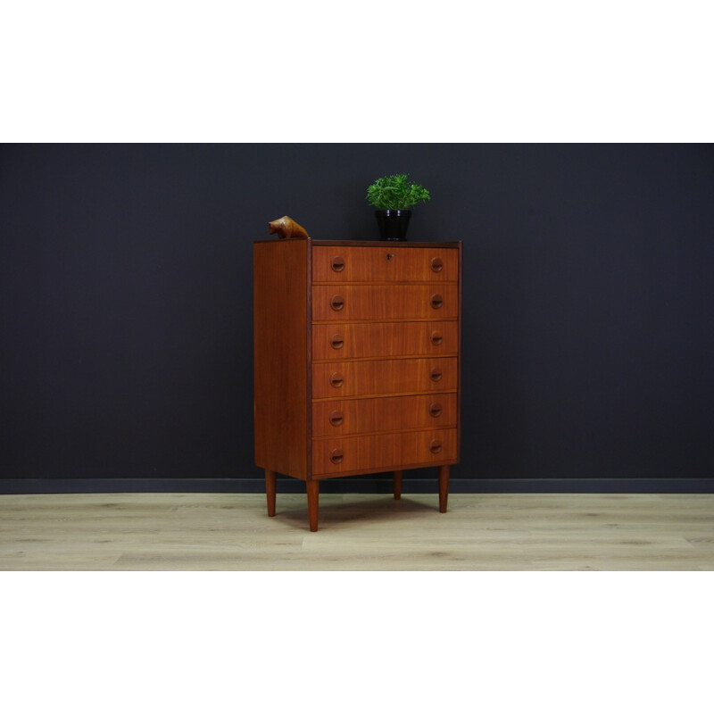 Vintage Scandinavian chest of drawers in teak - 1970s