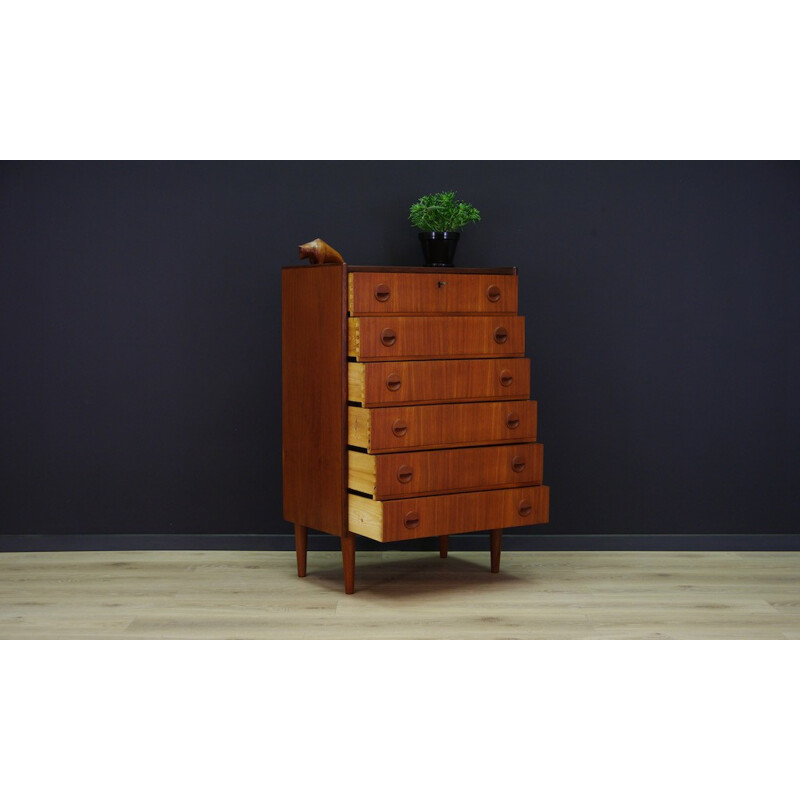 Vintage Scandinavian chest of drawers in teak - 1970s