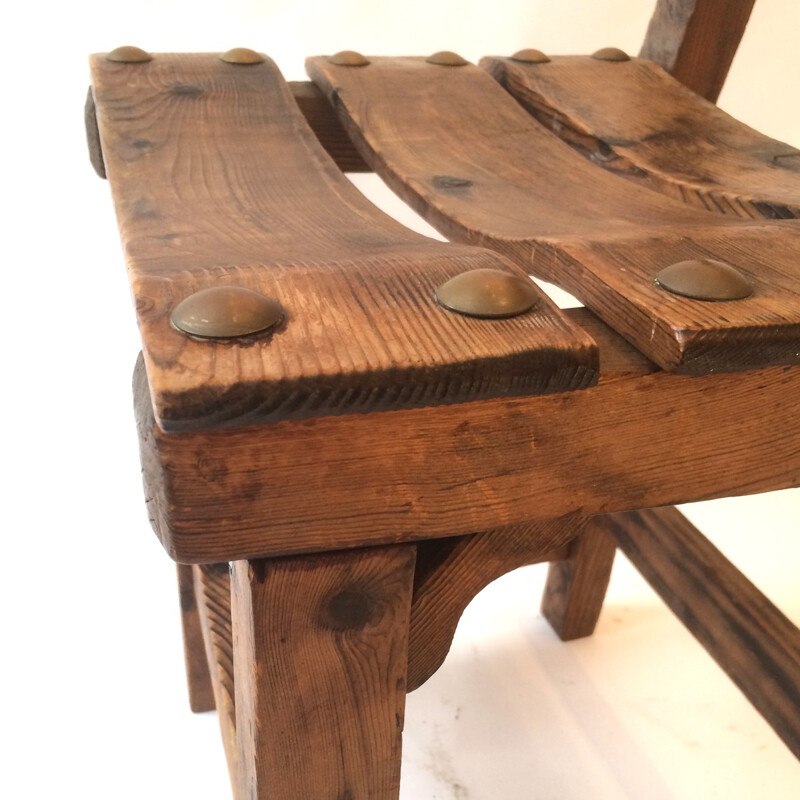 Vintage chair in wood - 1950s