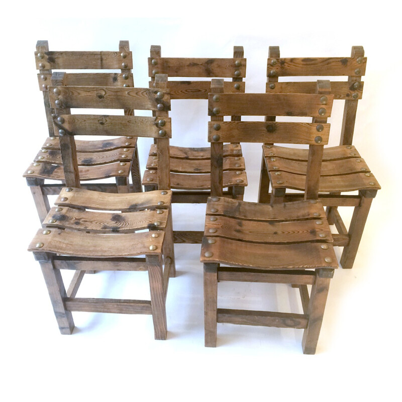 Vintage chair in wood - 1950s