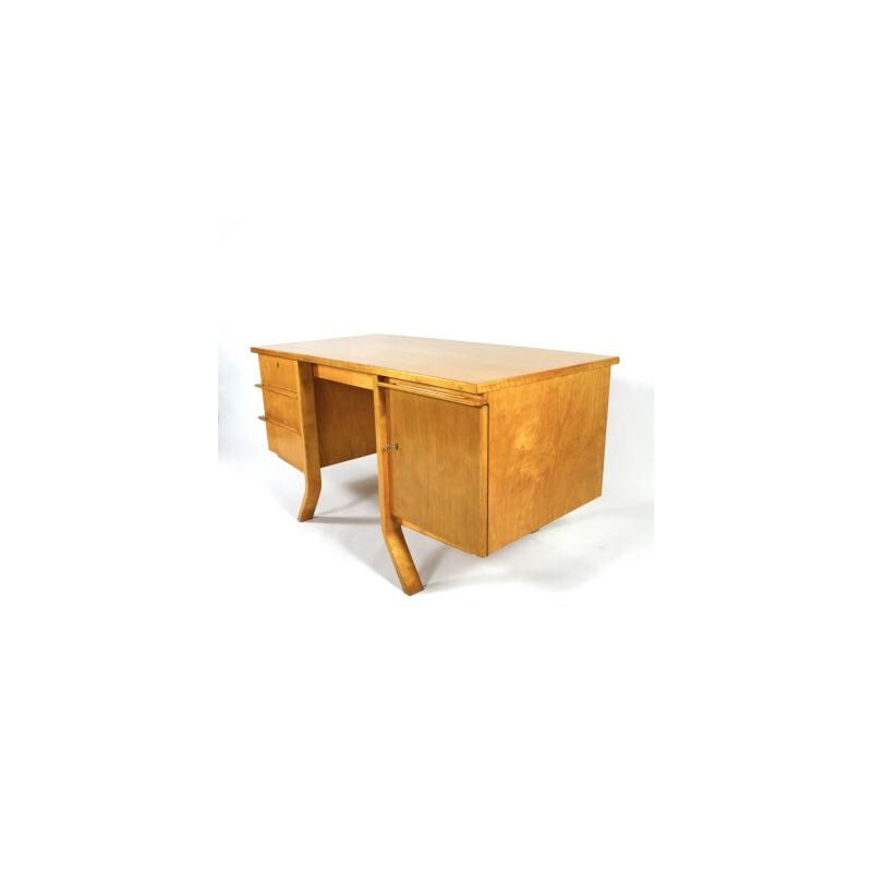 EB04 Birch Desk by Cees Braakman for Pastoe - 1950s
