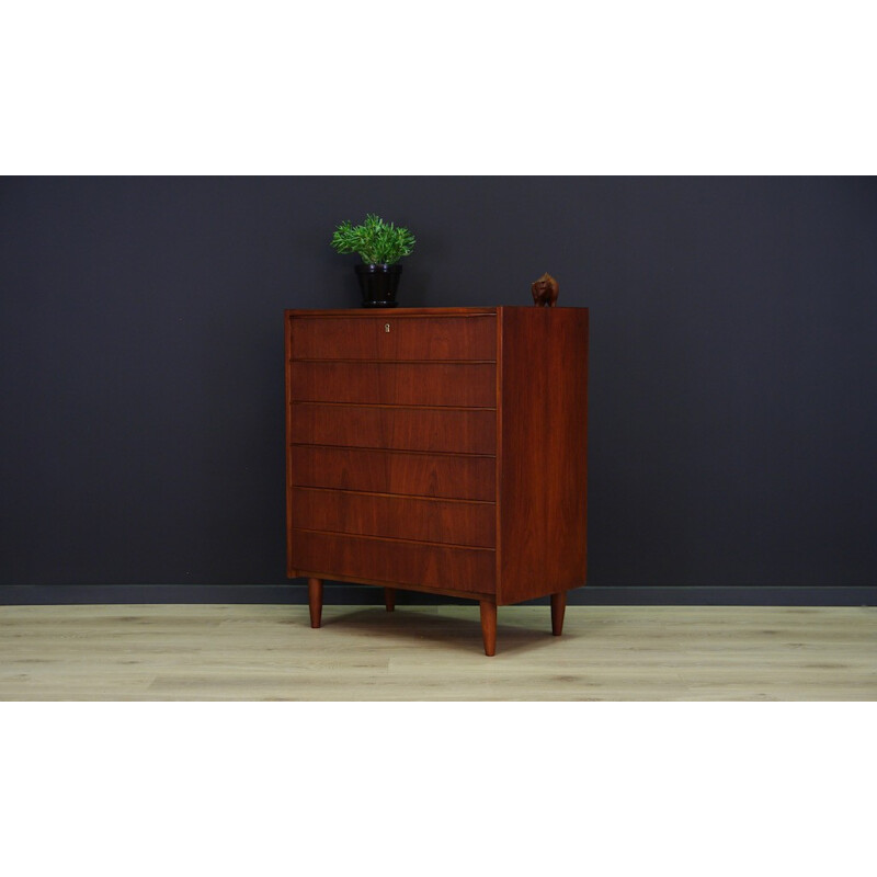 Danish Teak Chest of Drawers, SM Quality - 1970s