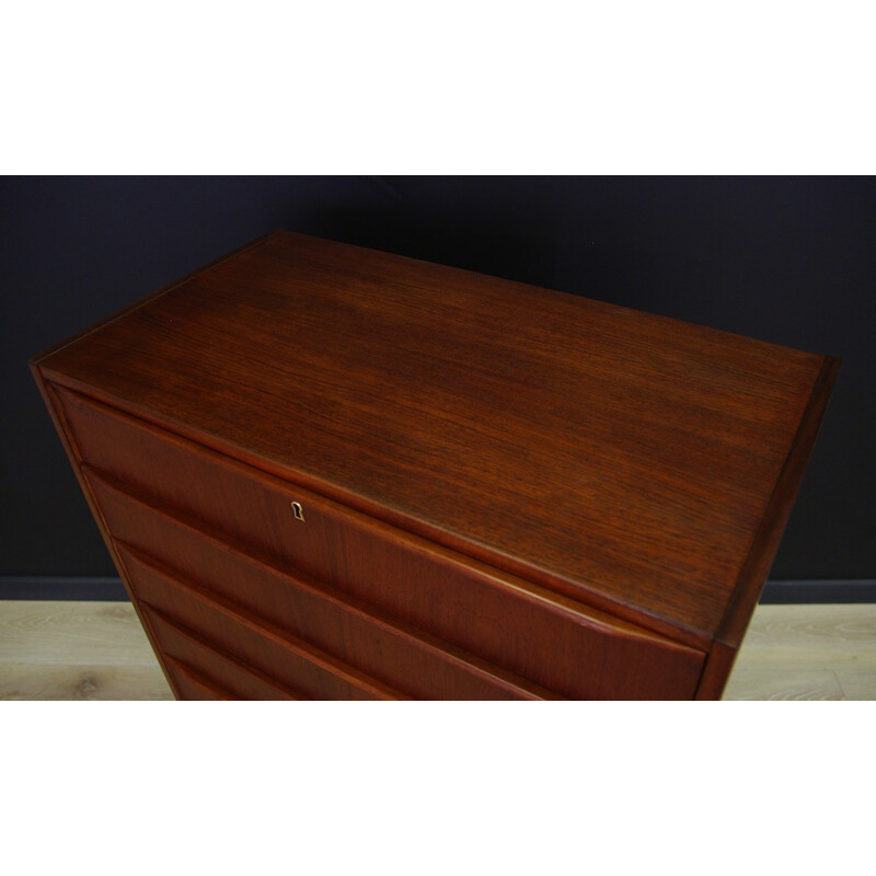 Danish Teak Chest of Drawers, SM Quality - 1970s