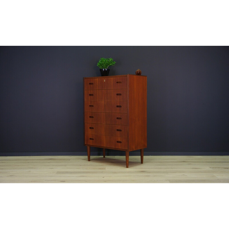 Danish Teak Retro Chest of Drawers - 1970s