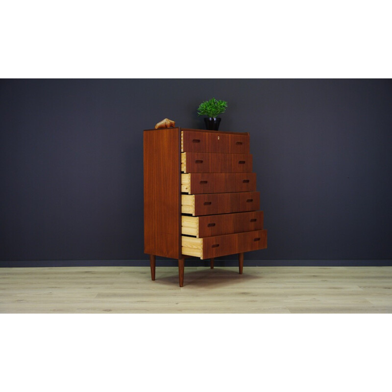 Danish Teak Retro Chest of Drawers - 1970s