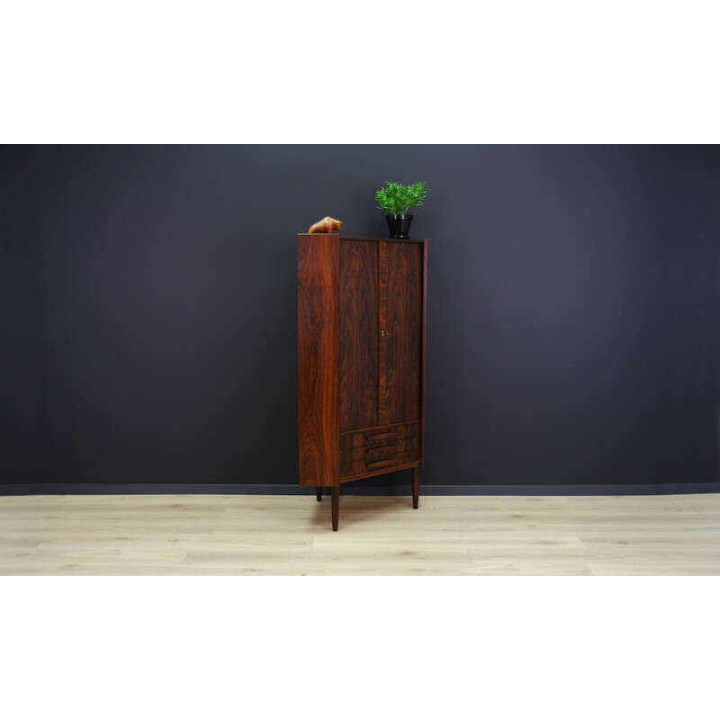 Danish Rosewood Corner Cabinet Retro - 1970s