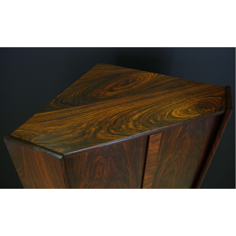 Danish Rosewood Corner Cabinet Retro - 1970s