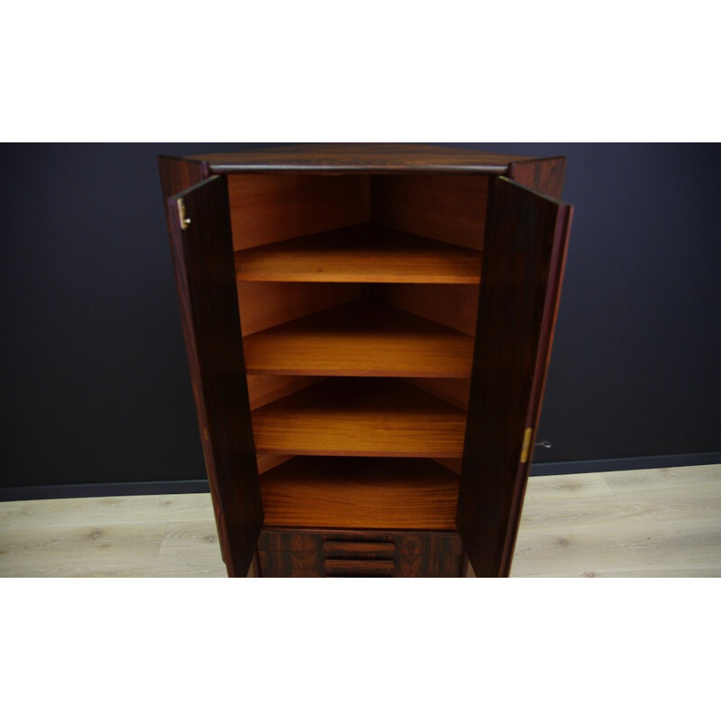 Danish Rosewood Corner Cabinet Retro - 1970s