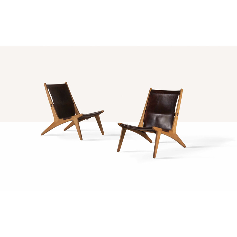 Pair of Hunting Chairs by Uno & Östen Kristiansson - 1950s