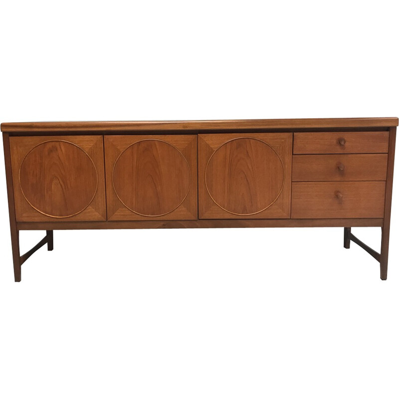 Vintage english "Circle" sideboard by Nathan - 1960s