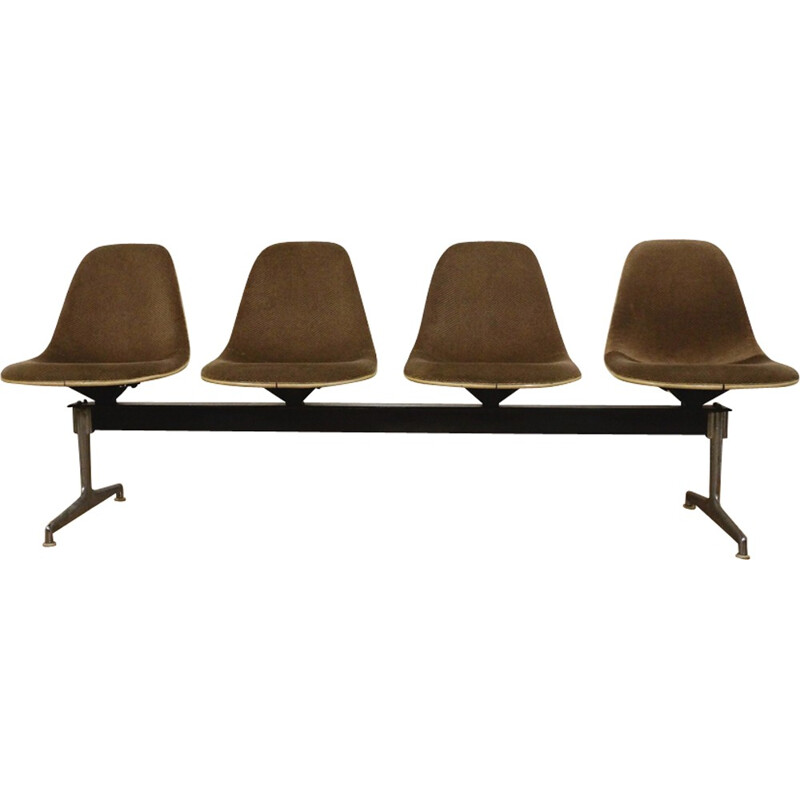 Tandem Bench 4 Seats by Charles & Ray Eames for H. Miller - 1960s