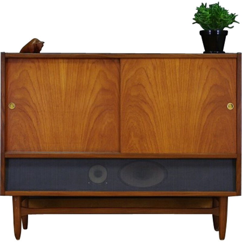 Vintage cabinet in teak with Gramophone, Tv, Radio by TO-R - 1970s