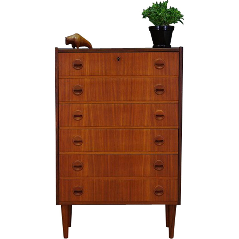 Vintage Scandinavian chest of drawers in teak - 1970s