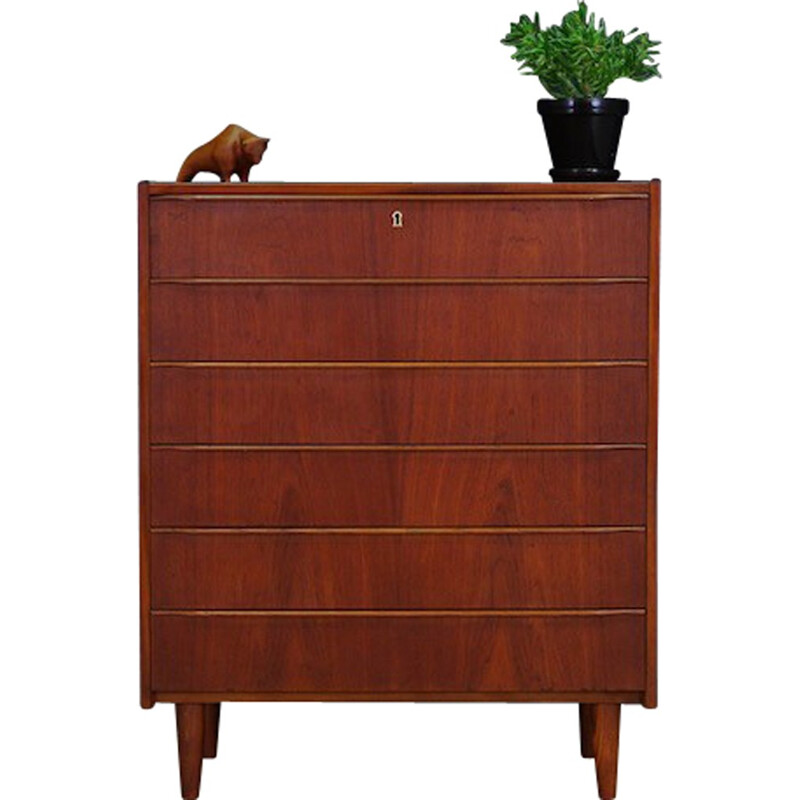 Danish Teak Chest of Drawers, SM Quality - 1970s