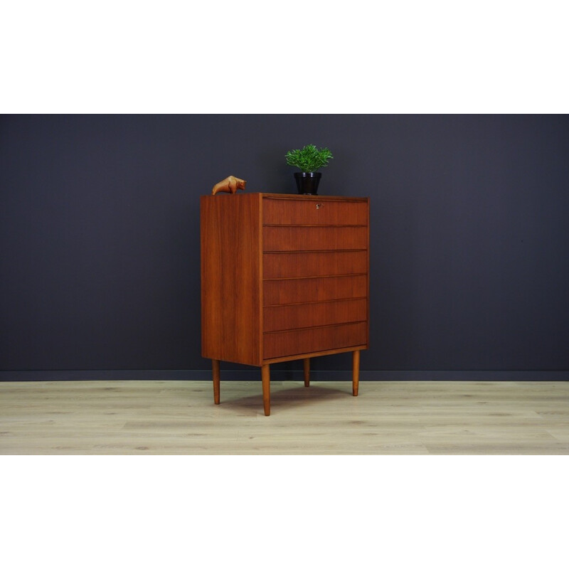 Vintage Danish Teak Retro Chest of Drawers - 1970s