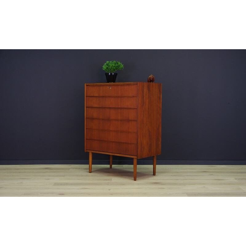 Vintage Danish Teak Retro Chest of Drawers - 1970s