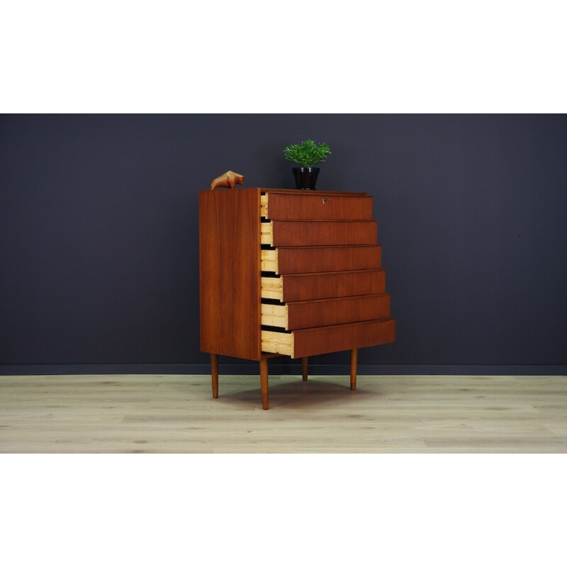 Vintage Danish Teak Retro Chest of Drawers - 1970s