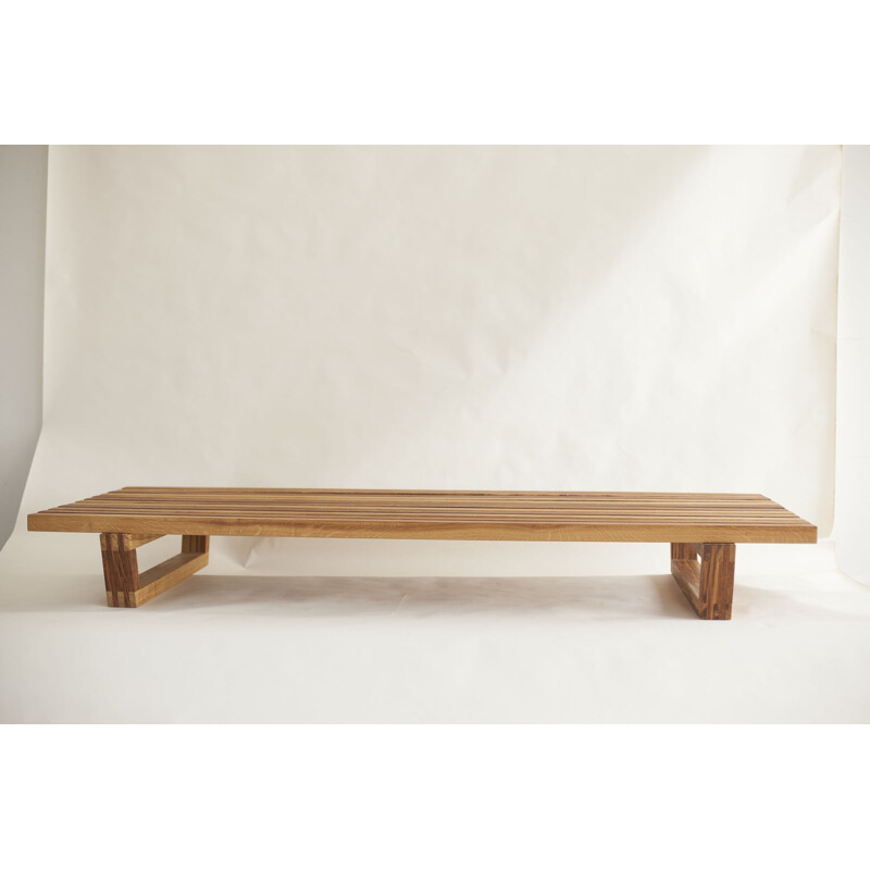 Vintage French bench by Fidèle Chapo - 2000s