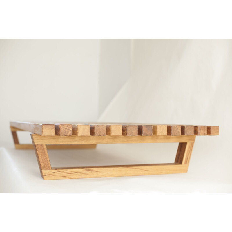 Vintage French bench by Fidèle Chapo - 2000s