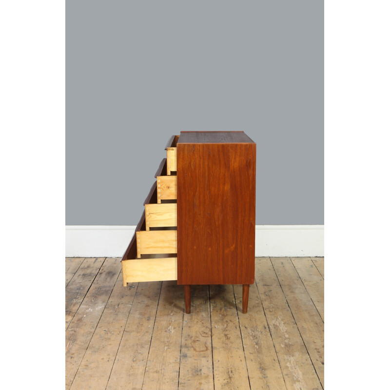 Small Danish Vintage Chest of Drawers in Teak - 1960s