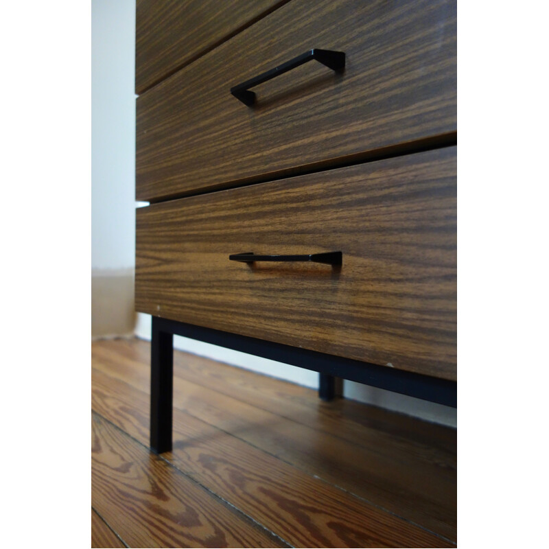 Vintage cabinet in wood covered with laminate  - 1950s