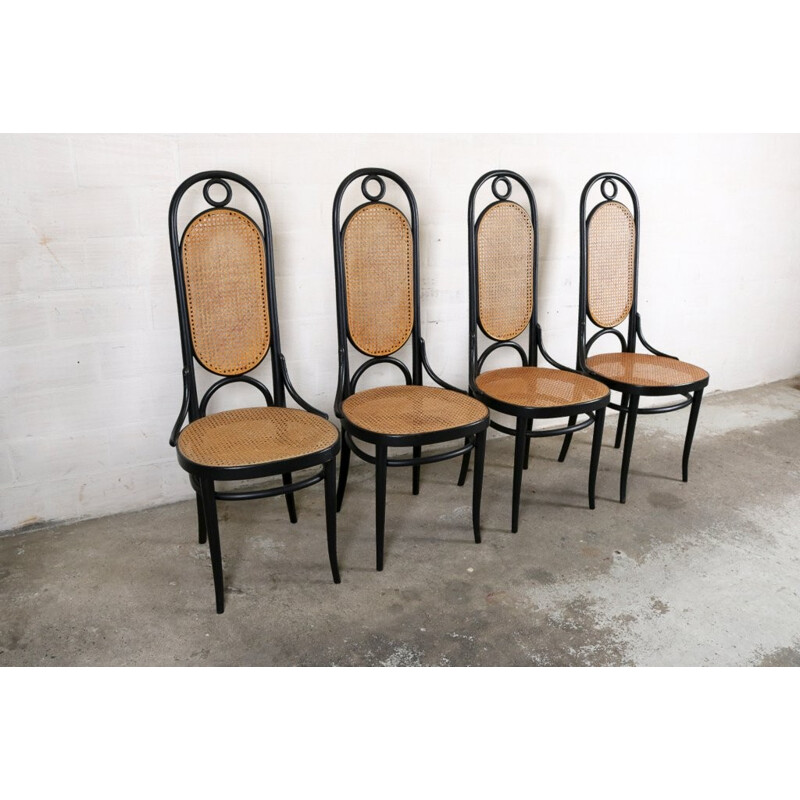 Set of 4 "207R" dining chairs by Michael Thonet for Thonet - 1970s