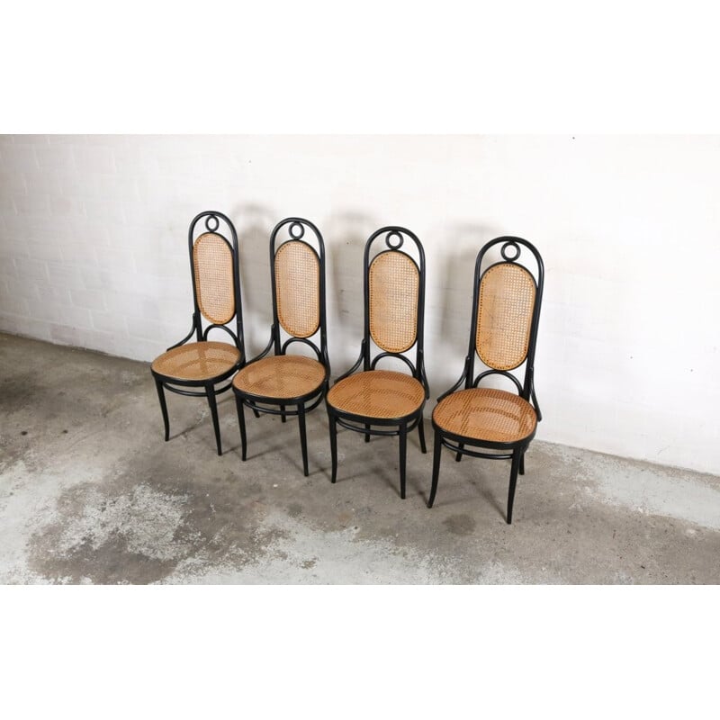 Set of 4 "207R" dining chairs by Michael Thonet for Thonet - 1970s