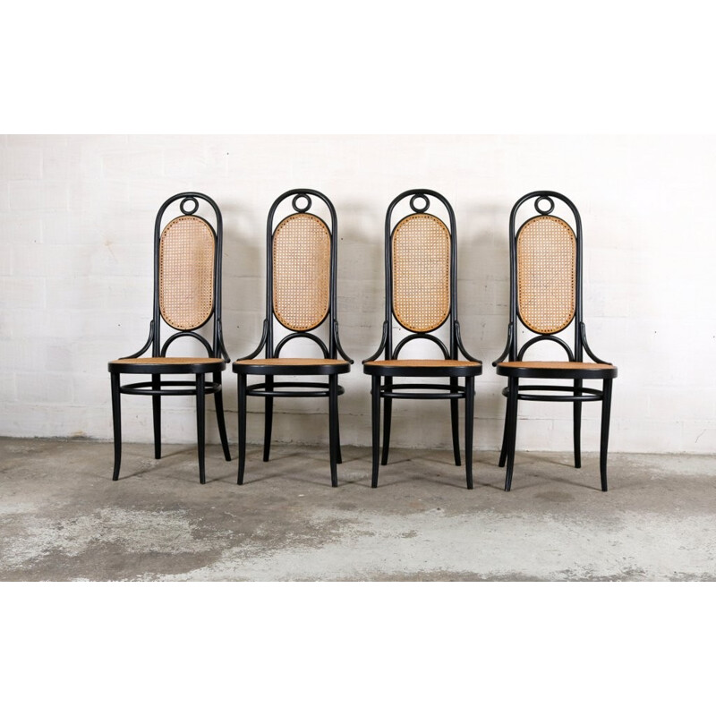 Set of 4 "207R" dining chairs by Michael Thonet for Thonet - 1970s