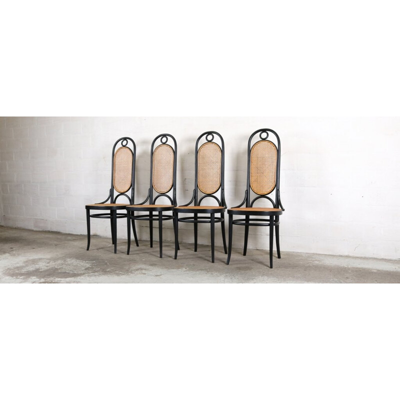 Set of 4 "207R" dining chairs by Michael Thonet for Thonet - 1970s